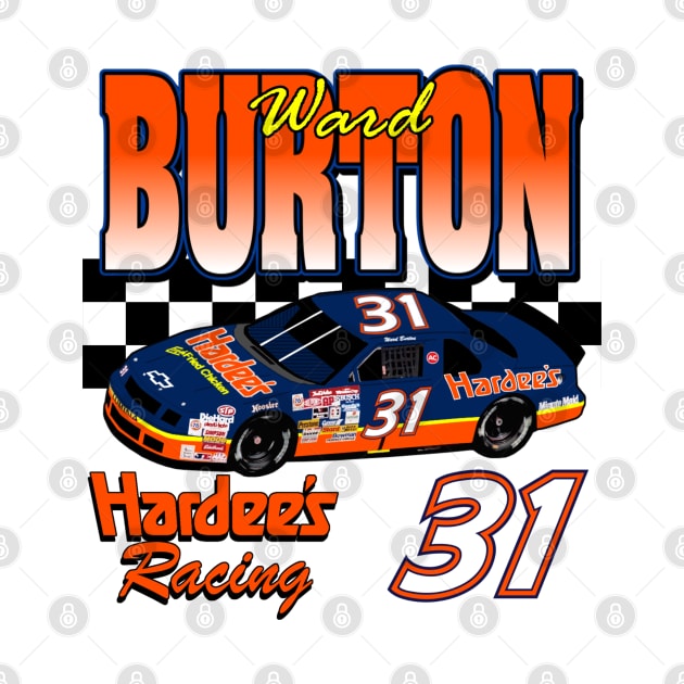 Ward Burton Hardee's Retro Nascar Design by Reno27Racing