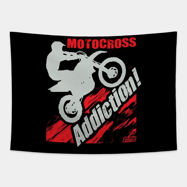 MOTOCROSS ADDICTION Tapestry by OffRoadStyles