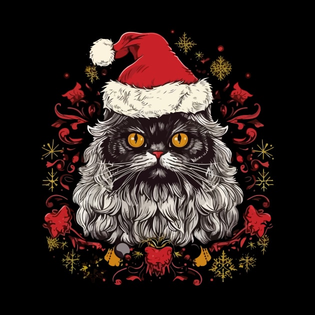 Persian Cat Christmas by JH Mart