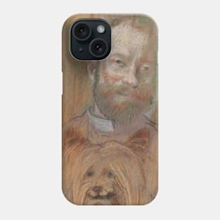 Ludovic Lepic Holding His Dog by Edgar Degas Phone Case