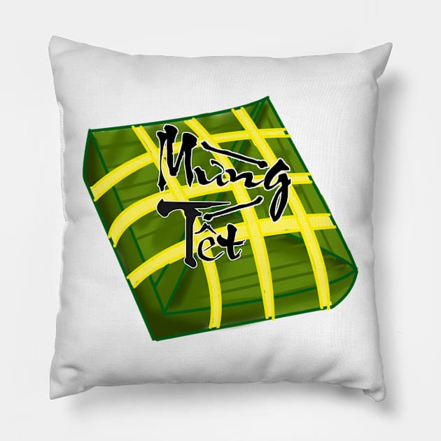 Mung Tet, Lunar New Year, Banh Chung Pillow by AZNSnackShop