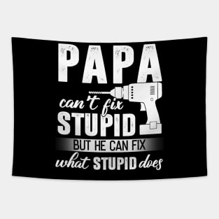 Papa Can't Fix Stupid But He Can Fix What Stupid Does Tapestry