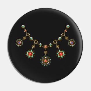 Ethnic Necklace ( Gold Jewelry ) Pin