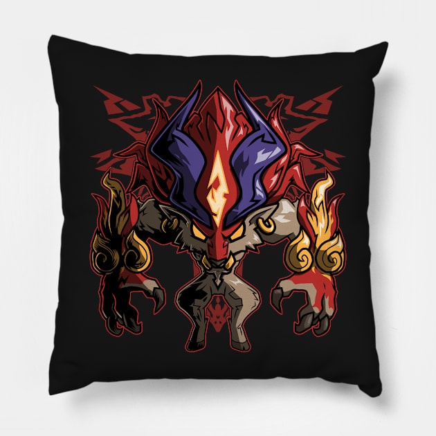 Ifrit | Final Fantasy Pillow by YhaniDoriasArts