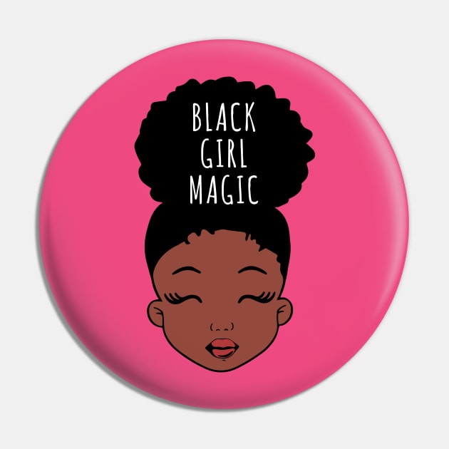 Black Girl Magic, African American Girl Pin by UrbanLifeApparel