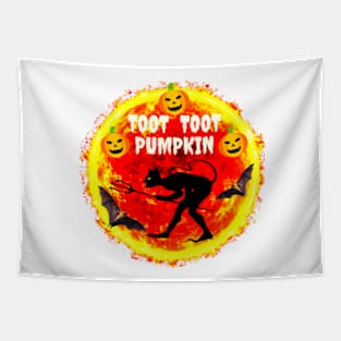 Toot Toot Pumpkin Tapestry