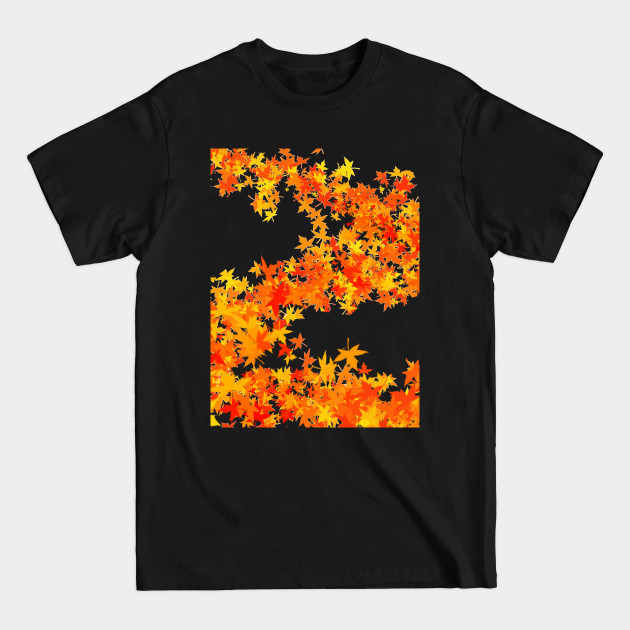 Discover Flowing autumn leaves in summer like orange and red river flow - Flowing Autumn Leaves In Summer - T-Shirt