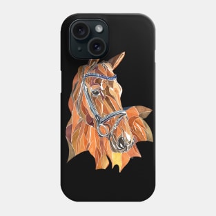 Cute horse ready for the ride Phone Case