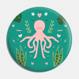 House Plants Meet Sea Life Pin