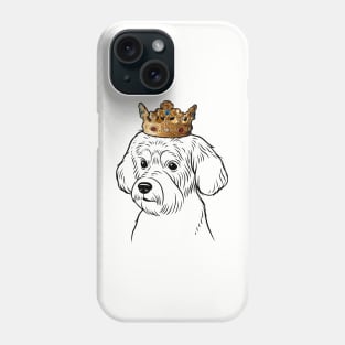 Schnoodle Dog King Queen Wearing Crown Phone Case