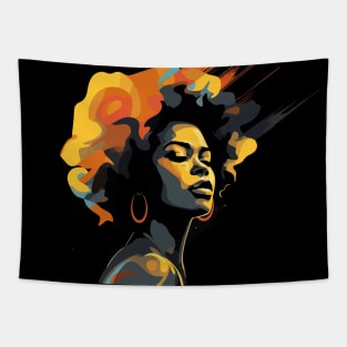 blm Black-woman Art Tapestry