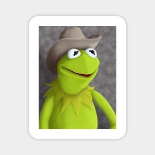 Cowboy Hat Kermit Portrait Magnet