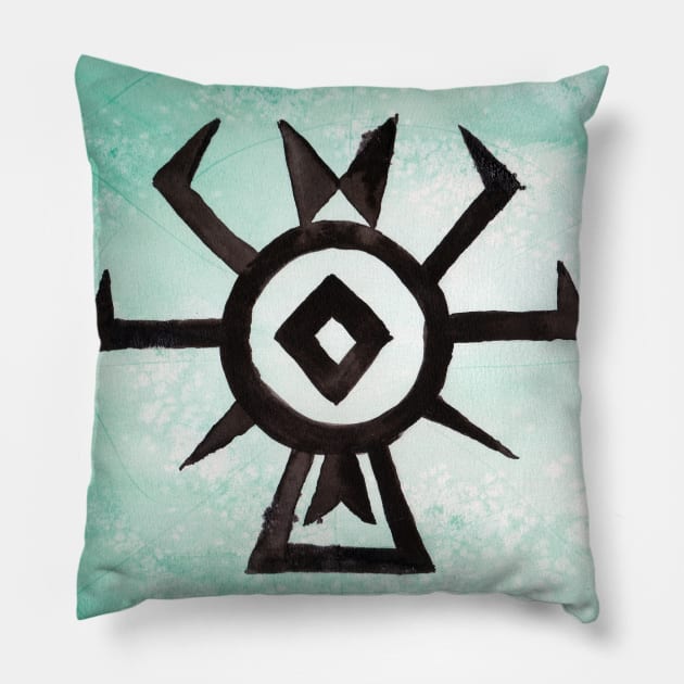 Osage Spider Pillow by lindaursin