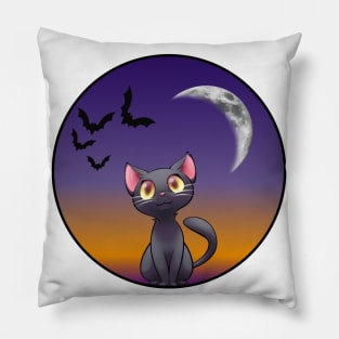 Cute autumn night Pillow