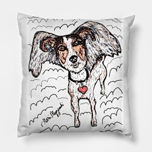 Dogs in heaven Pillow