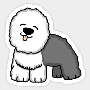 Old English Sheepdog Sticker for Sale by animalartbyjess