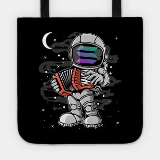 Astronaut Accordion Solana SOL Coin To The Moon Crypto Token Cryptocurrency Blockchain Wallet Birthday Gift For Men Women Kids Tote