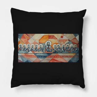 Jesus Christ and disciples at Last supper Pillow