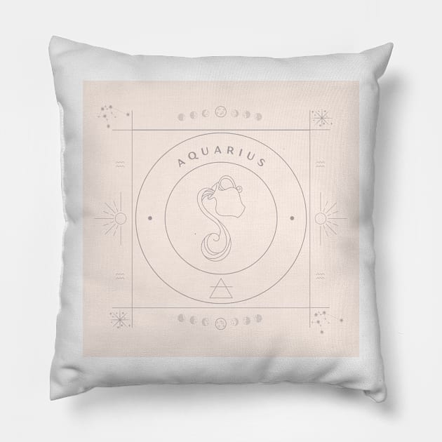 AQUARIUS Pillow by AmandaGJ9t3