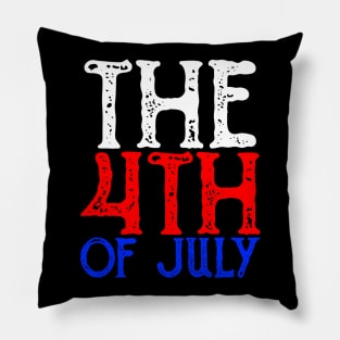 The 4th Of July, Vintage/Retro Design Pillow