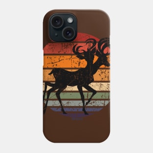 Mutated Deer Retro Sunset (Distressed Version) Phone Case