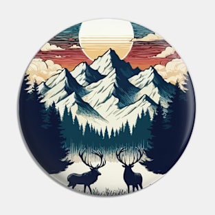 Mountain Deer Pin