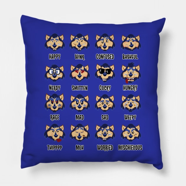 Werewolf Emoji Board Pillow by mannycartoon