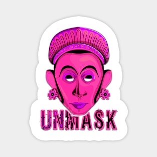 Sri Lankan traditional face masks design Magnet