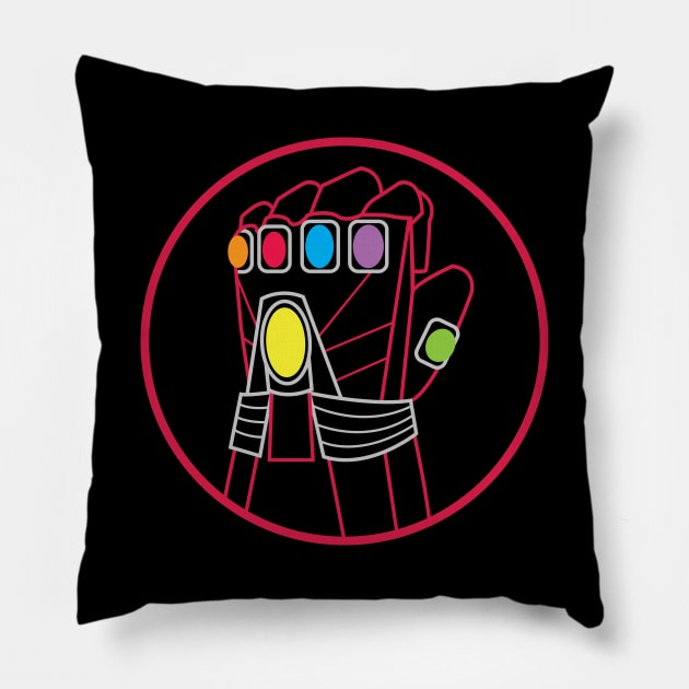 Infinity Nano Gauntlet Iron Man Hulk V2 Pillow by miraazalia@gmail.com