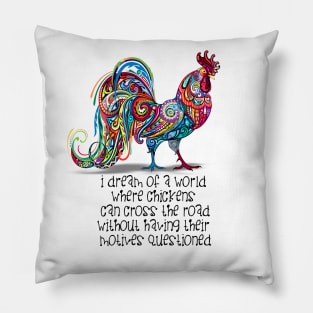 Why Did the Chicken Cross the Road? Pillow