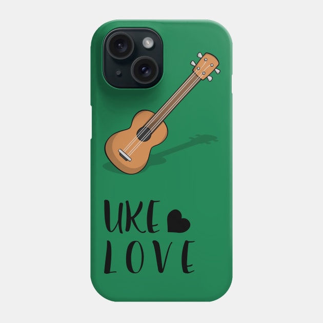 Mahalo and Aloha Hawaiian Acoustic Ukulele Uke Love Phone Case by natureguided