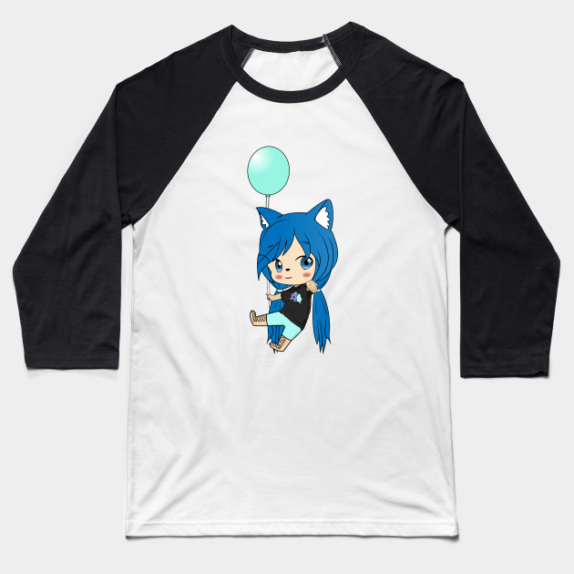 Cute Kawaii Anime Girl Chibi Style Chibi Style Baseball T