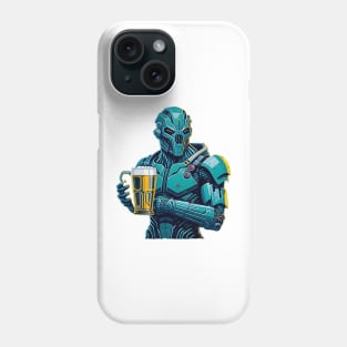 CYBORG AND BEER Phone Case