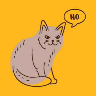 Cat Says No T-Shirt