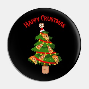 Christmas - Happy Crustmas, Christmas pizza, Family matching T-shirt, pjama Pin