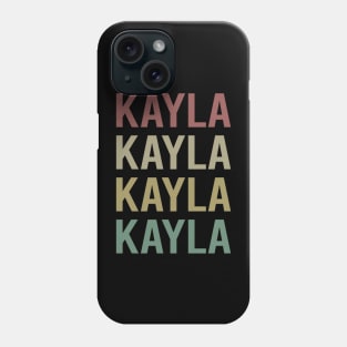 Colorful Text Art - Kayla Name Phone Case