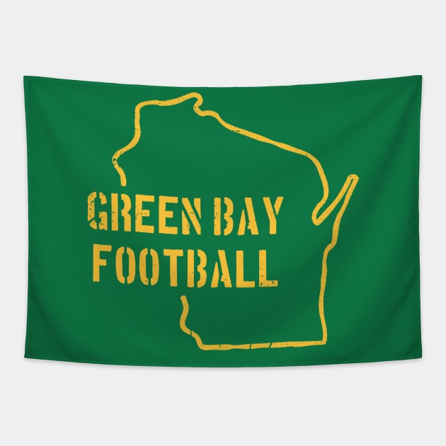 vintage green bay Tapestry by GS