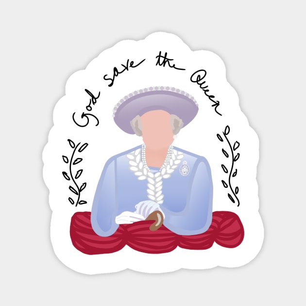 God Save the Queen Magnet by MoreThanADrop