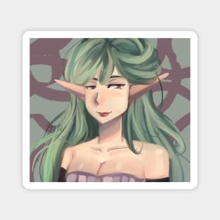 Delicate elf princess Magnet