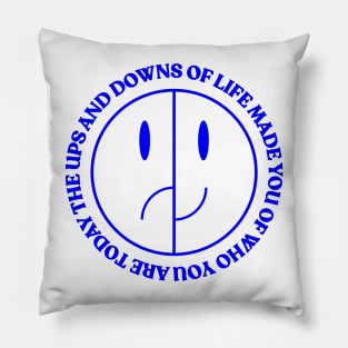Ups and Downs - Graphic Tee Pillow