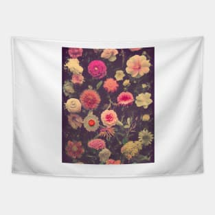 English Summer Flowers Tapestry