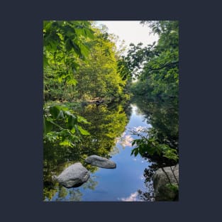 Hidden Reflecting Creek in Northampton, Massachusetts T-Shirt