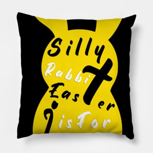 Silly Rabbit Easter is for Jesus, happy easter day funny gift, easter bunny Pillow