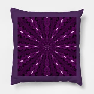 Pixel Patterns Amethyst Purple symmetric Pillow