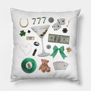St Patricks Day Y2K Lucky Things Lucky Girl Syndrome Pillow