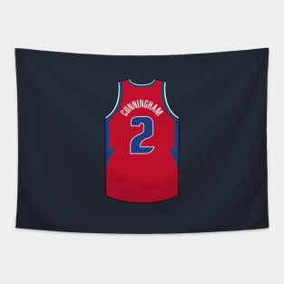 Cade Cunningham Detroit Jersey Qiangy Tapestry