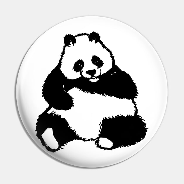 Panda Pin by scdesigns