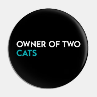 Owner of two cat Pin