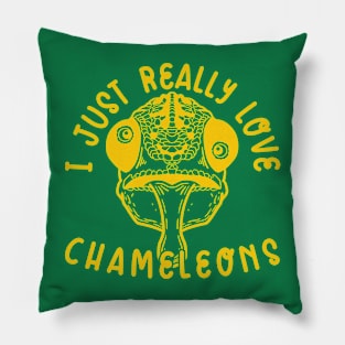 Just love Chameleons Lineal Pillow