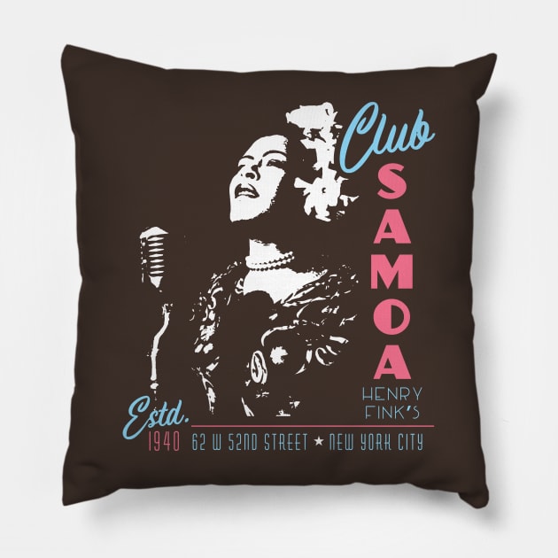 Club Samoa Pillow by MindsparkCreative